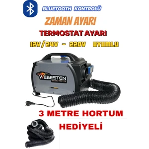 Pro (Webasto Muadili)Dizel Isıtıcı Taşınabilir 12/24/220V Uyumlu