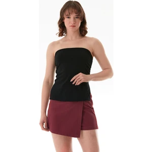 Basic Yanları Yırtmaçlı Straplez Büstiyer