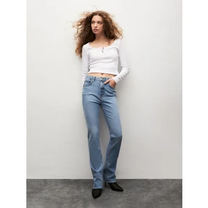 Kadın  Betıana X Düz Paça Yüksek Bel Jean Pantolon