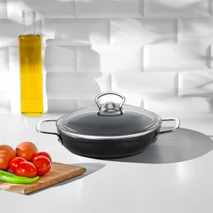 Titanium Siyah 20 Cm Kapaklı Sahan
