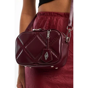 Aron Atelier Cube Bordo Kadın Omuz Çantası