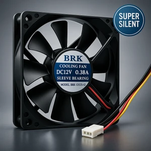BRK 120mm Sessiz Kasa Fanı | Yüksek Performanslı Soğutma, 12V DC