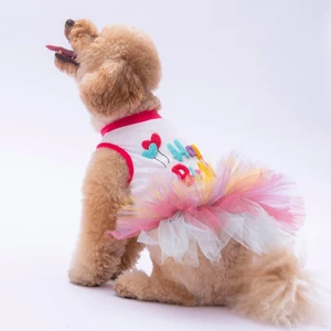 Happy Birthday Tütülü Kedi ve Küçük Irk Köpek Elbisesi