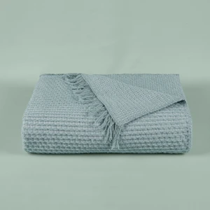 Taç Butik Iskandinav Pamuklu Tek Kişilik Battaniye Mint