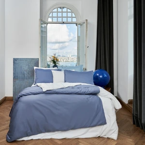 Mix&Match Pamuk Tek Kişilik Saten Nevresim Kılıfı indigo