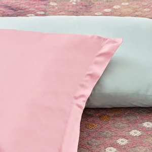 Mix&Match Pamuk Saten 2'li Volanlı Yastık Kılıfı Seti Yeşil