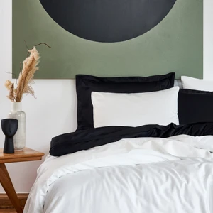 Mix&Match Pamuk Tek Kişilik Saten Nevresim Kılıfı Ekru