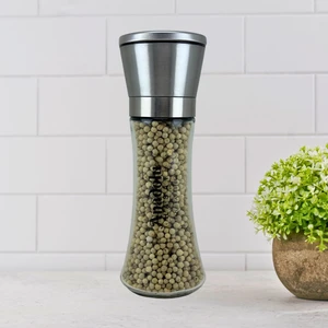 Anadolu Hasat Metal Başlıklı Seramik Beyaz Karabiber Tuz ve Baharat Değirmen Öğütücü 130GR- (Tuz Değirmeni)