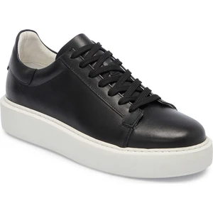 Siyah Hakiki Deri Erkek Sneaker - E25I1AY57300-A23