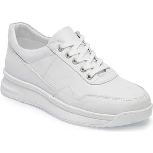 Beyaz Hakiki Deri Erkek Sneaker - E25I1AY57305-A26
