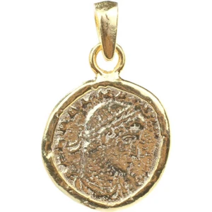 Nusret Takı 925 Ayar Gümüş Antik Roma Figürlü Madalyon Kolye Ucu