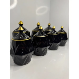 Nur Seramik 7 Parça Seramik Baharatlık Seti