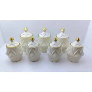 Nur Seramik 7 Parça Seramik Baharatlık Seti