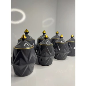 Nur Seramik 7 Parça Seramik Baharatlık Seti