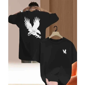 Panda Baskı Tekstil Kartal Baskılı Özel Tasarım Oversize Tshirt