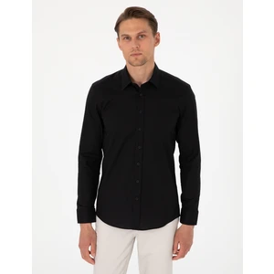 Pierre Cardin Erkek Siyah Slim Fit Uzun Kollu Gömlek 50305250-VR046