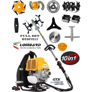 Lombard Italia L-S 800 Arazi Seti Sırt Tipi Ot Çim Çalı Biçme Tırpanı + Toprak Eşeleme+ Akrobat Çapa Aparatı