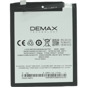 Demax Meizu X8 Güçlendirilmiş Batarya BA852