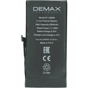 Demax Apple iPhone 13 Mini Güçlendirilmiş Yüksek Kapasiteli Batarya 2900 Mah