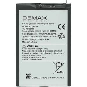 Demax Tecno Spark 10 Pro Güçlendirilmiş Batarya BL-49ST