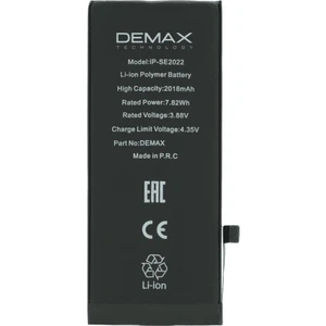 Demax Apple iPhone Se 2022 Güçlendirilmiş Yüksek Kapasiteli Batarya 2018 Mah