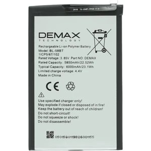 Demax Tecno Pova Güçlendirilmiş Batarya BL-58BT