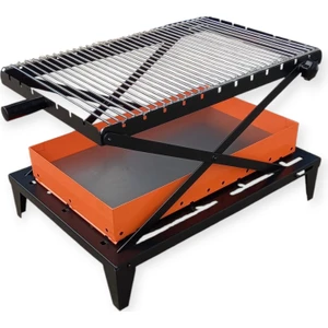 Tel Izgaralı Yükseklik Ayarlı Sabit Ayaklı Mangal