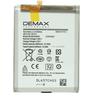 Demax Samsung Galaxy M22 Güçlendirilmiş Batarya EB-BA426ABY