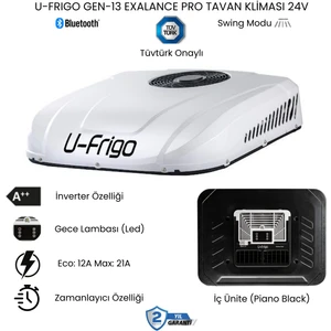 U-Frigo Araç Tavan Park Kliması 24V 21 Amper Gen-13 Exalance Pro (Tır,kamyon,kamyonet,iş Makinesi)