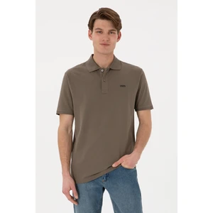 U.s. Polo Assn. Erkek Vizon Tişört Basic 50306007-VR052