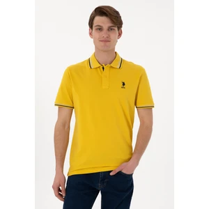 U.s. Polo Assn. Erkek Koyu Sarı Tişört Basic 50306011-VR094