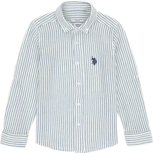 U.s. Polo Assn. Erkek Çocuk Mavi Gömlek Desenli 50306601-VR036