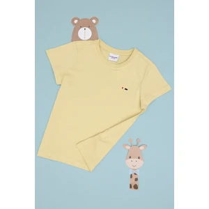 U.s. Polo Assn. Erkek Çocuk Açık Haki Tişört Basic 50306548-VR183