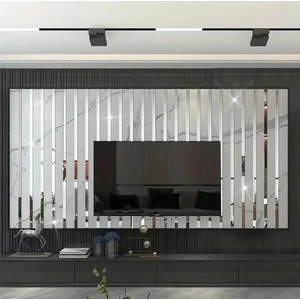 Şerit Pleksi Ayna 2 x 30 cm  5 Adet - Silver