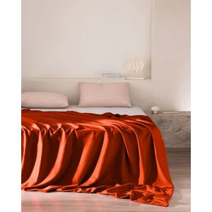 Ciel King Size %100 Pamuk Saten Nevresim - Turuncu