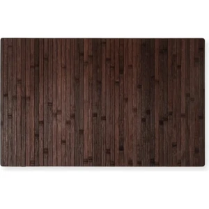 Bambu Banyo Paspası Kaydırmaz Özellikli Taban 50 x 80  cm  Koyu Kahverengi