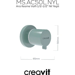 Ara Kesme Valfi 1/2-1/2" Nil Yeşili