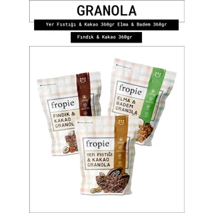 Yer Fıstığı & Kakao - Elma & Badem - Fındık & Kakao granola 3’lü Set