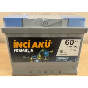 İnci Akü 12V 60 Ah Üretim 2025