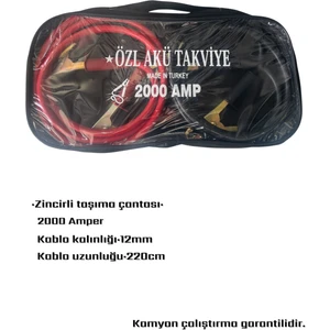 Akü Takviye Kablosu 2000 Amper