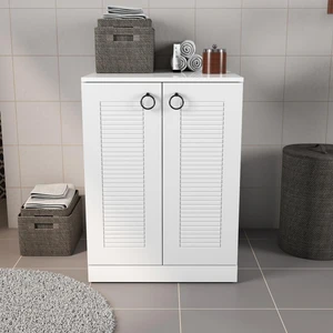 Paşa Mutfak İnci Beyazı  Kapaklı Çamaşır Makinesi Dolabı