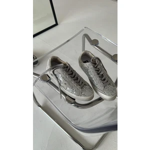 Goose Gri Simli Yıldız Işlemeli Sneakers