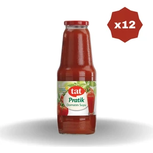 Domates Suyu Cam - (12 Adet)