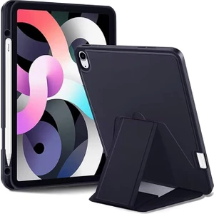 Apple iPad Pro 11 2. Nesil (2020) Yatay ve Dikey Standlı Kalem Şarjına Uygun Güçlü Mıknatıslı V-Stand Kapak A2228 A2068
