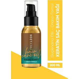 Keratin Saç Bakım Yağı - Onarıcı E Vitamini & Sunflower Oil Içerikli