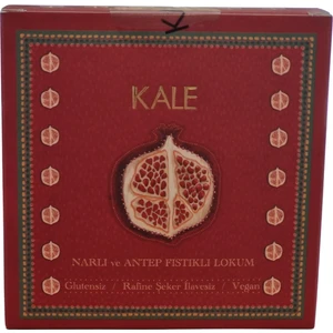 Şekersiz Vegan Narlı ve Antep Fıstıklı Lokum 120 gr