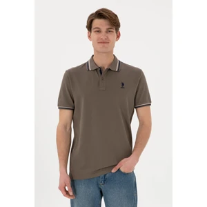 U.s. Polo Assn. Erkek Vizon Tişört Basic 50306011-VR052