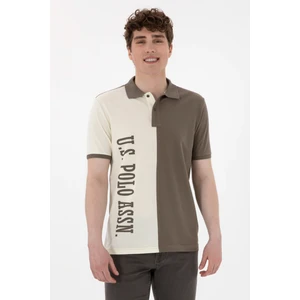 U.S. Polo Assn. Erkek Regular Fit Polo Yaka Vizon Tişört 50299841-VR052