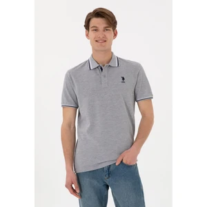 U.s. Polo Assn. Erkek Gri Melanj Tişört Basic 50306011-VR086