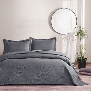 Harlow Çift Kişilik Yatak Örtüsü Takımı Antrasit